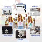 Puff Vinyl Heat Transfer White Color 12x10 inch-3 Sheets | Puffy htv Iron on - Image 4