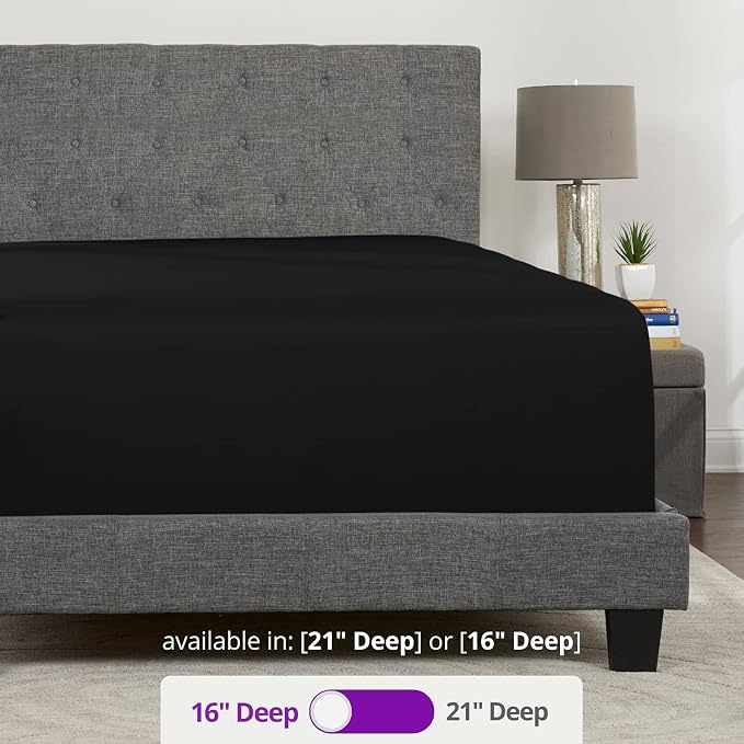 Fitted Sheets Queen Size – Queen Fitted Sheet Only Deep Pocket Queen Fitted - Image 3