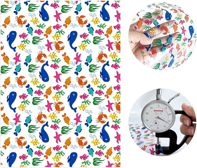 ONEART | 10 Pieces Clear PVC Vinyl Sheets, A4 Size See Through Waterproof Vinyl - Image 5