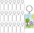 Yaomiao Acrylic Photo Frame Keychain Holder Photo Picture Insert Blank Keyring by Yaomiao