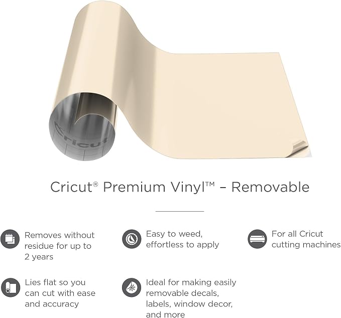 Cricut Removable Vinyl, Cream - Image 2