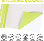 ​TORC Yellow Glitter HTV Yellow Heat Transfer Vinyl HTV Rolls - Image 2