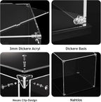 Clear Acrylic Display Case, Self-Assemble Showcase - Image 7