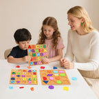 Alphabet Wooden Puzzles for Toddlers 3-5, Number and Shape Puzzle, Preschool - Image 6