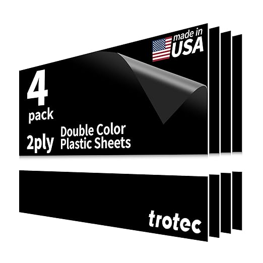 Trotec TroLase | 12"x20"x1/32", Guillotine | Made in USA by TrotecEngravingSupplies