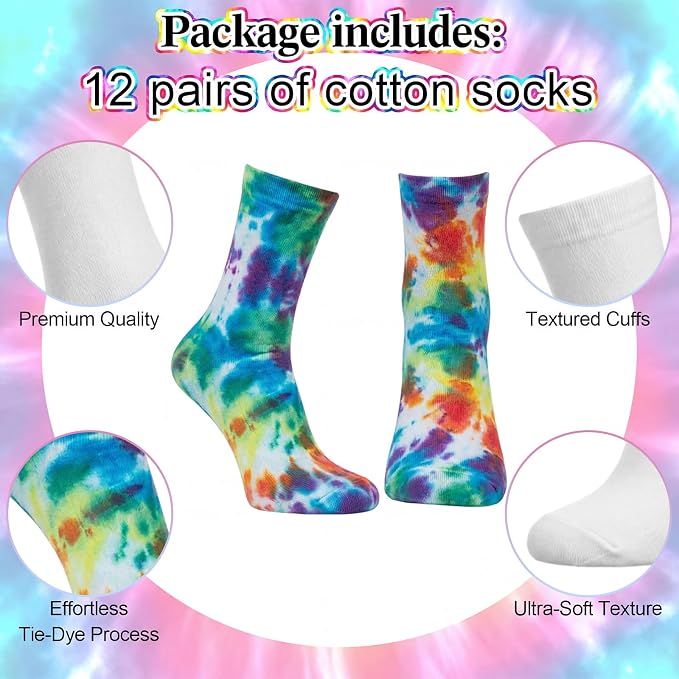 Chicingyou White Cotton Socks for Tie Dye Painting Graffiti White Crew Ankle - Image 4