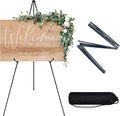 JEAWIWI 1 PCS Black Lightweight Easel Stand, 66 Inch Portable Display Easel by JEAWIWI