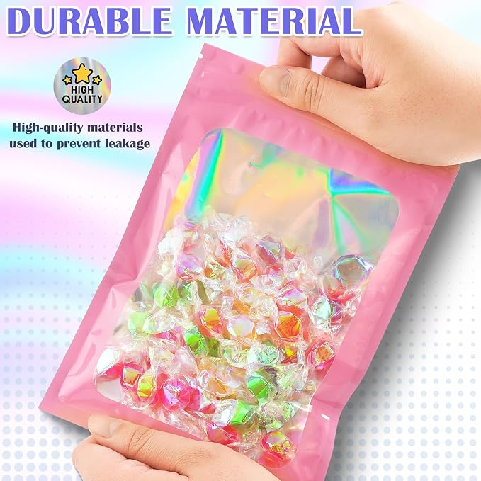 JETMORE 100 PCS Mylar Bags, Smell Proof Bags, Resealable Bags - Image 4