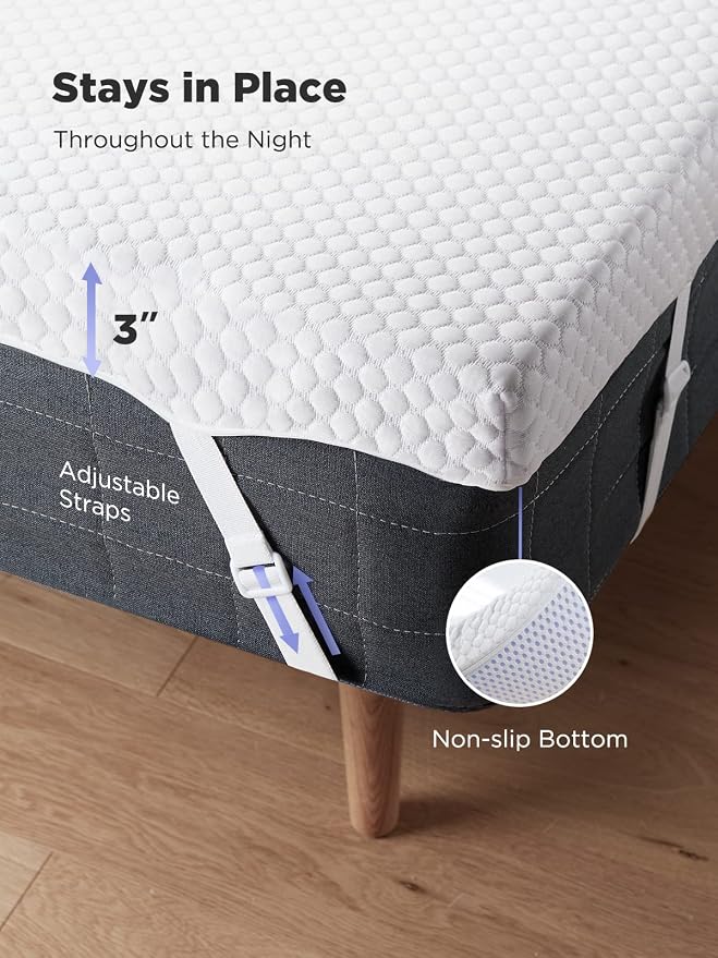 PERLECARE 3 Inch Mattress Topper Full XL - Image 5