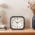 Tinload 4.3" Vintage Retro Analog Alarm Clock, Super Silent Non Ticking Clock - Image 4