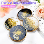 HeyClear Silicone Molds for Resin Coasters, 6-Cavity Round Epoxy Resin Molds - Image 8
