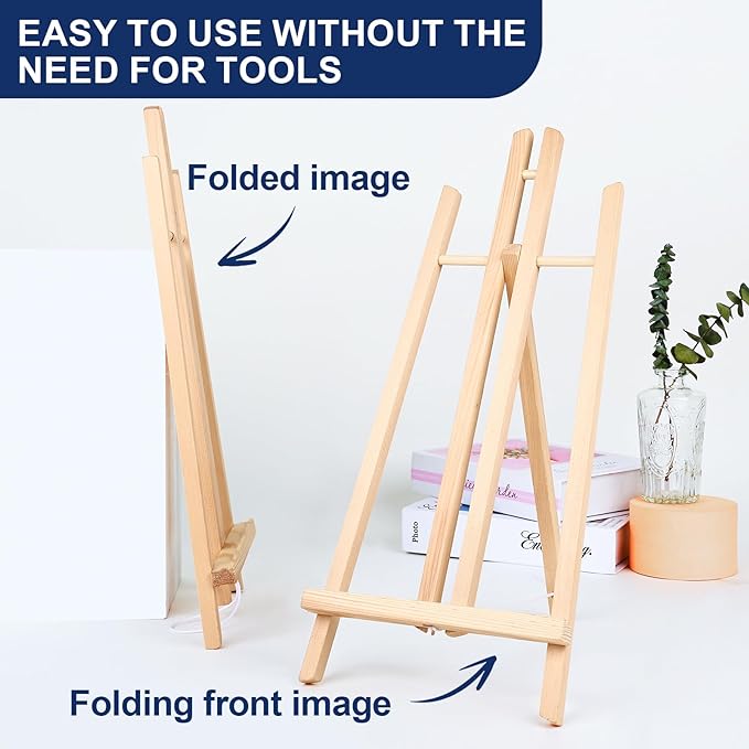 ESRICH 10pcs 17 Inch Tabletop Easels, Easel Stand - Image 4