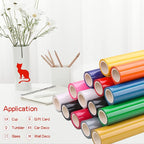 Red Permanent Adhesive Vinyl Roll - Image 2