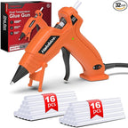 Hot Glue Gun Dual Temp with 32 Glue Sticks, Quick Preheat Hot Glue Gun by Halobios