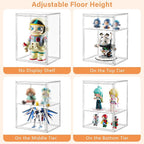 Amllas Acrylic Display Case for Collectibles, Stackable Clear Storage Box/Bins - Image 3