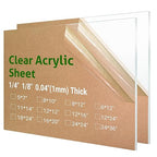 2 Pieces 24 x 36” Clear Acrylic Sheet Plexiglass by CHENYAOAI