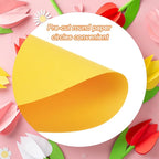 MECCANIXITY 60 PCS Golden Yellow Circle Cutouts Paper, 8 Inch Round Cutouts - Image 3