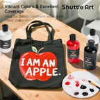 Shuttle Art Red Fabric Paint, 8.45 oz Fabric Paint - Image 6