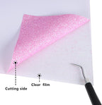 Purple Glitter HTV Heat Transfer Vinyl Rolls 12inch by 6feet PU Stretch Iron on - Image 4