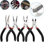 URSKYTOUS 4Pcs Jewelry Pliers Set Jewelry Making Pliers Tools Kit Include - Image 3