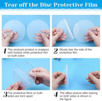 Audab Acrylic Ornament Blanks for Vinyl, Large Clear Acrylic Discs Round - Image 3