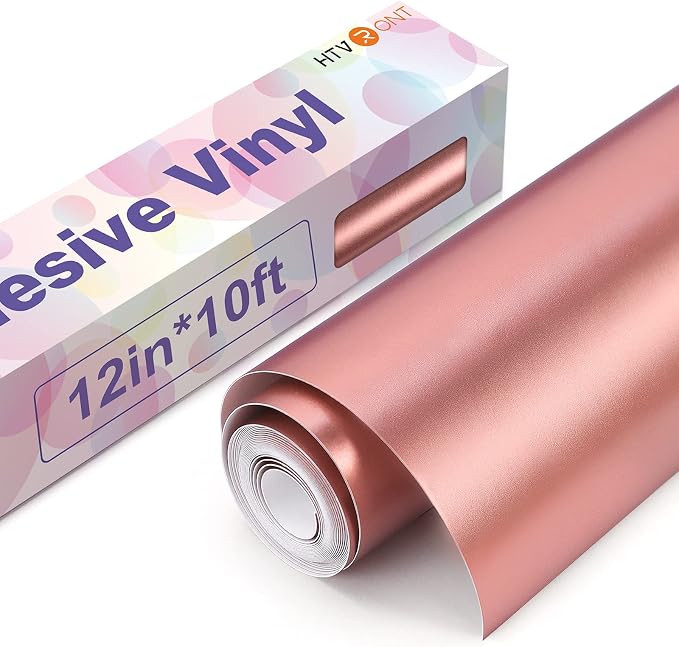 HTVRONT Rose Gold Matte Metallic Permanent Vinyl by HTVRONT