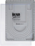 The Beadsmith Bead Board with Cover, 6 Recessed Compartments, 13.25 x 9.75 by TheBeadsmith