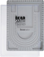 The Beadsmith Bead Board with Cover, 6 Recessed Compartments, 13.25 x 9.75 by TheBeadsmith