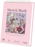 Cute Sketchbook Pink, 100 Sheets Girl Sketchbook 73lb/120gsm Drawing Paper by SketchBook