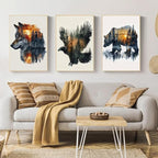 Mandun 3 Pack Paint by Numbers for Adult, Animals Paint by Numbers Kit for - Image 3