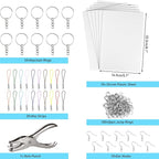 ASTARON 168Pcs Shrinking Plastic Sheets Kit Includes 15 Shrinking Film Art Paper - Image 2