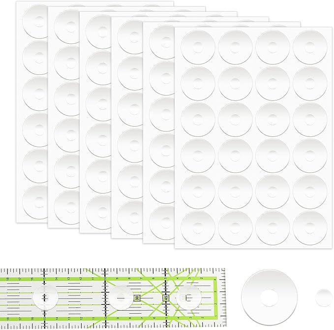 144pcs Non-Slip Silicone Grips for Quilt Templates, Quilting Rulers, Adhesive by KALIONE