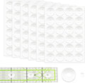 144pcs Non-Slip Silicone Grips for Quilt Templates, Quilting Rulers, Adhesive by KALIONE