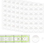 144pcs Non-Slip Silicone Grips for Quilt Templates, Quilting Rulers, Adhesive by KALIONE