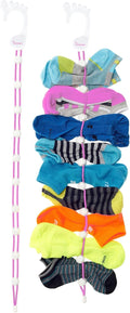 Sock Laundry Solution for Washing Drying & Storing Socks in Pairs, Clip & Hold Socks in Washer Dryer & Closet 2-Pack