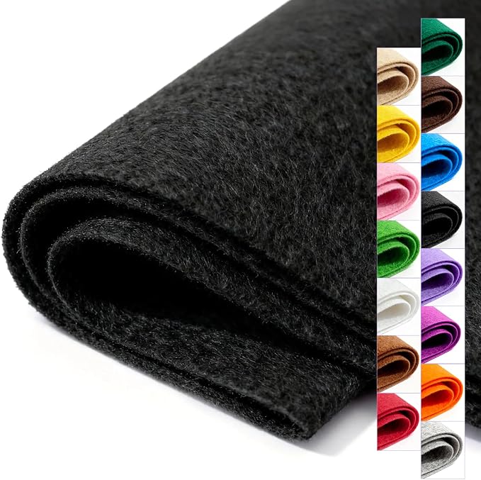 Felt Fabric 36'' X 36'' Large Felt Sheets Stiff Craft Felt by The Yard by FEIYAUMI