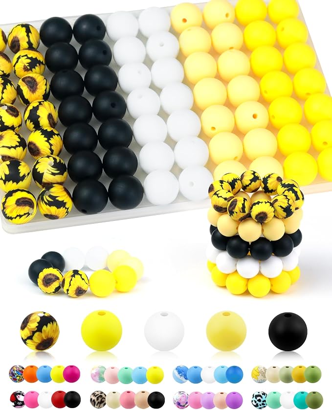 100PCS FIVEIZERO Silicone Beads by FIVEIZERO