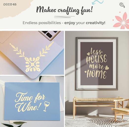 VViViD DECO65 Matte Pastel Ivory Permanent Adhesive Craft Vinyl - Image 2