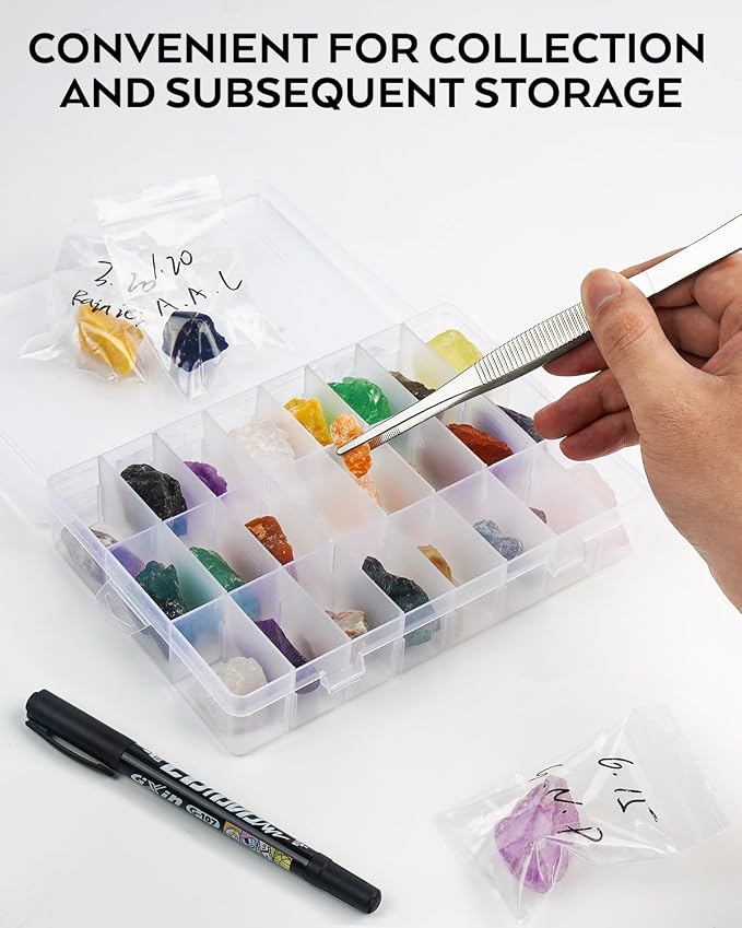 INCLY 26PCS Upgrade Geology Rock Pick Hammer Kit, 33.8 oz Hammer & 4 PCS - Image 5