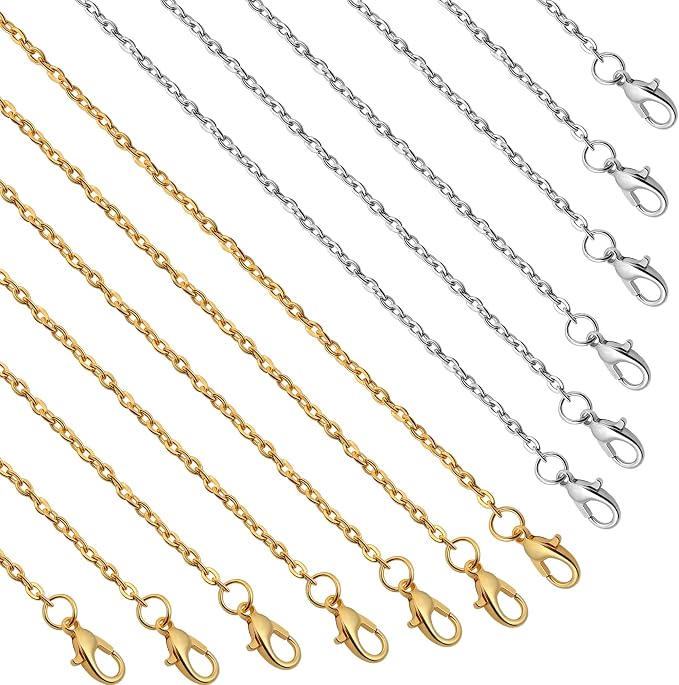 Lemonkey 24 Pack Necklace Chains Bulk by Lemonkey