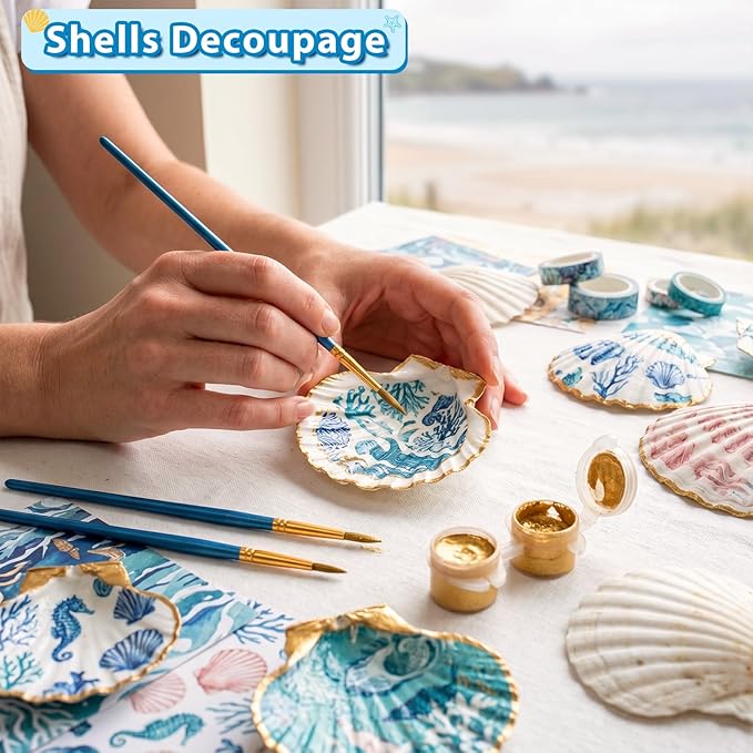 20Pcs 2-3 Inch Scallop Shells for Crafts, Natural White Scallop Shells for - Image 4