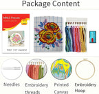 Zhenqing Pink Peony Cross Stitch Kit - Image 4