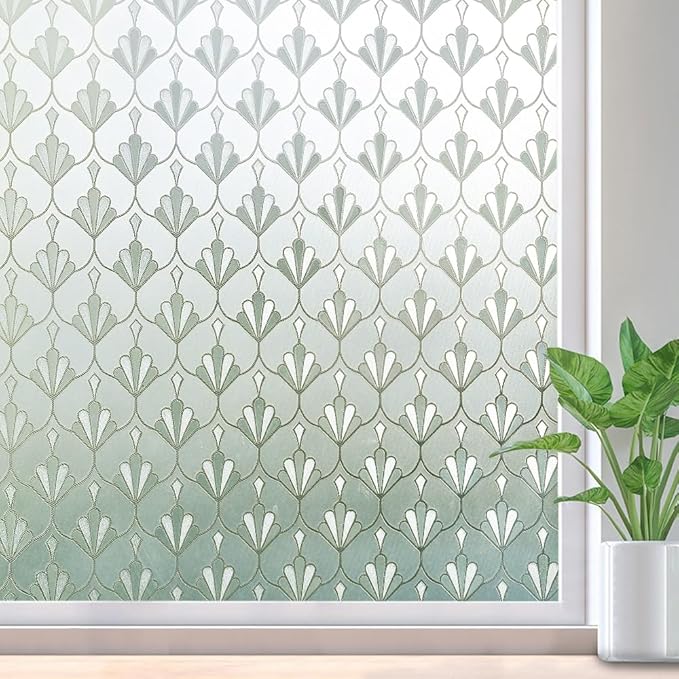 rabbitgoo Privacy Window Film Frosted Glass, 23.6" x 78.7" | Sun Blocking Non by rabbitgoo