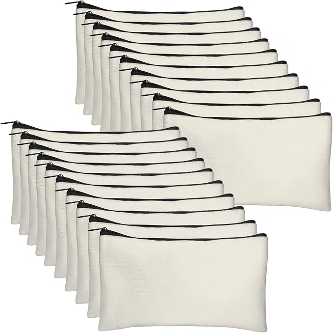 Legigo Blank Canvas Bag Zipper Pouch Makeup Bags Bulk - Image 8