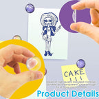 48Pcs Transparent Glass CabochonsMagnets - Image 3
