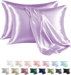 MR&HM Satin Pillowcase for Hair and Skin, Silk Satin Pillowcase 2 Pack by MRHM