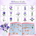 Funtopia Pipe Cleaner Flowers, Pipe Cleaner Flower Kit - Image 4