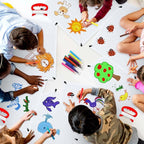 Libima 100 DIY Blank Kites for Kids Bulk Large Kite Making Kit Easy to Fly Set - Image 4