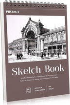 Sketch Book 8.5×11 inch, Spiral Bound Sketch Pad 50 Sheets, Acid-Free Sketchbook by Prudiut