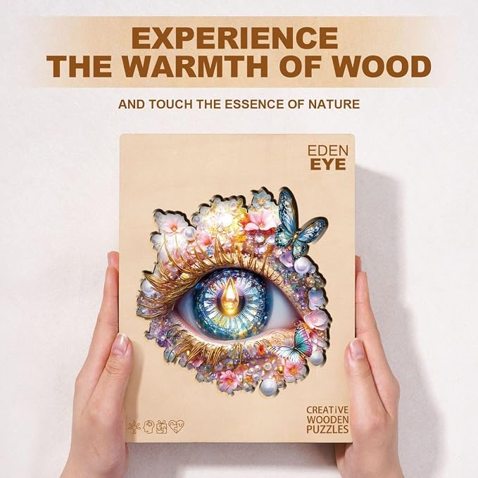 Eden Eye Puzzles Adults Gifts Wooden 240 Pieces 13.4 * 12.4in - Image 8